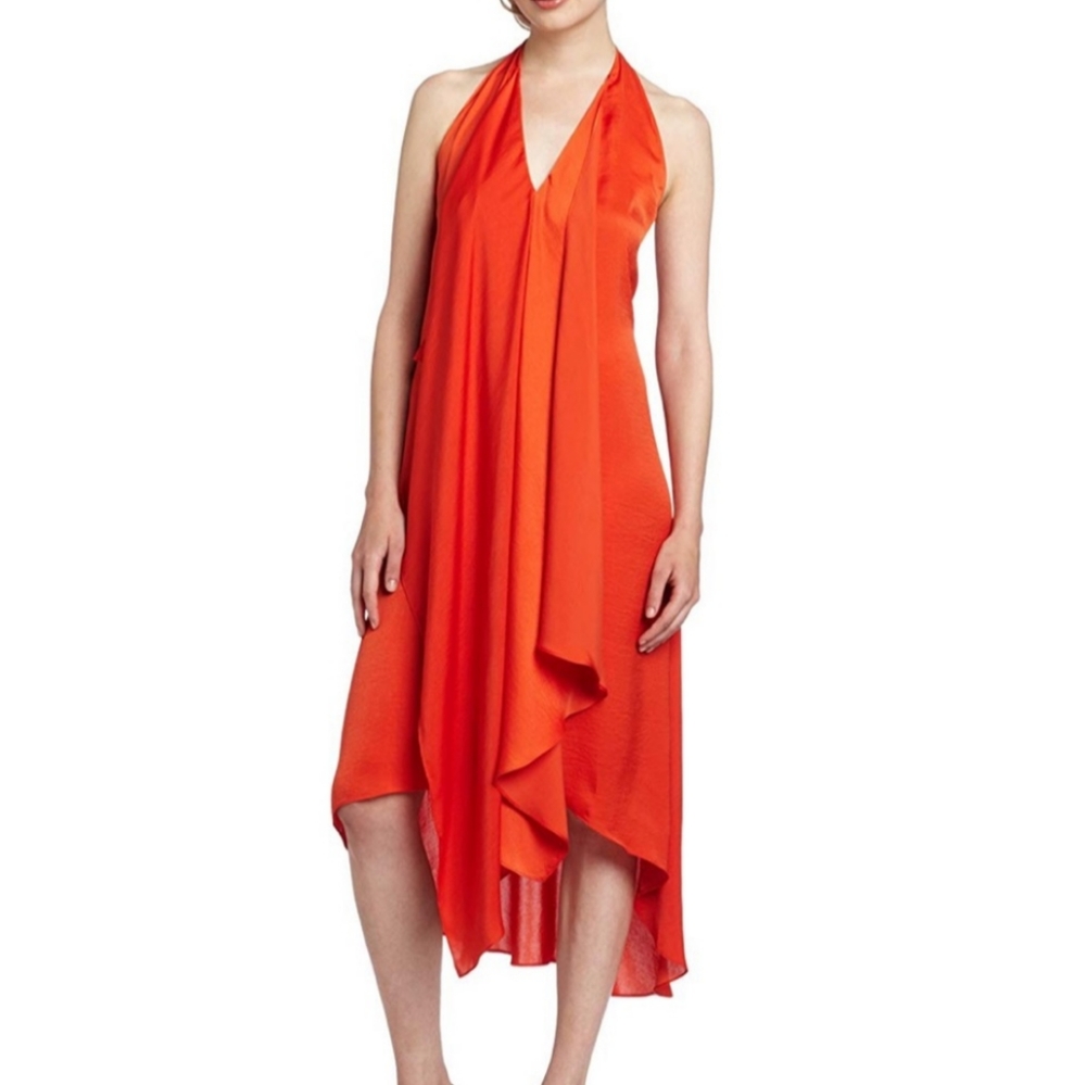 BCBGMaxAzria Saffron Handkerchief Dress Large